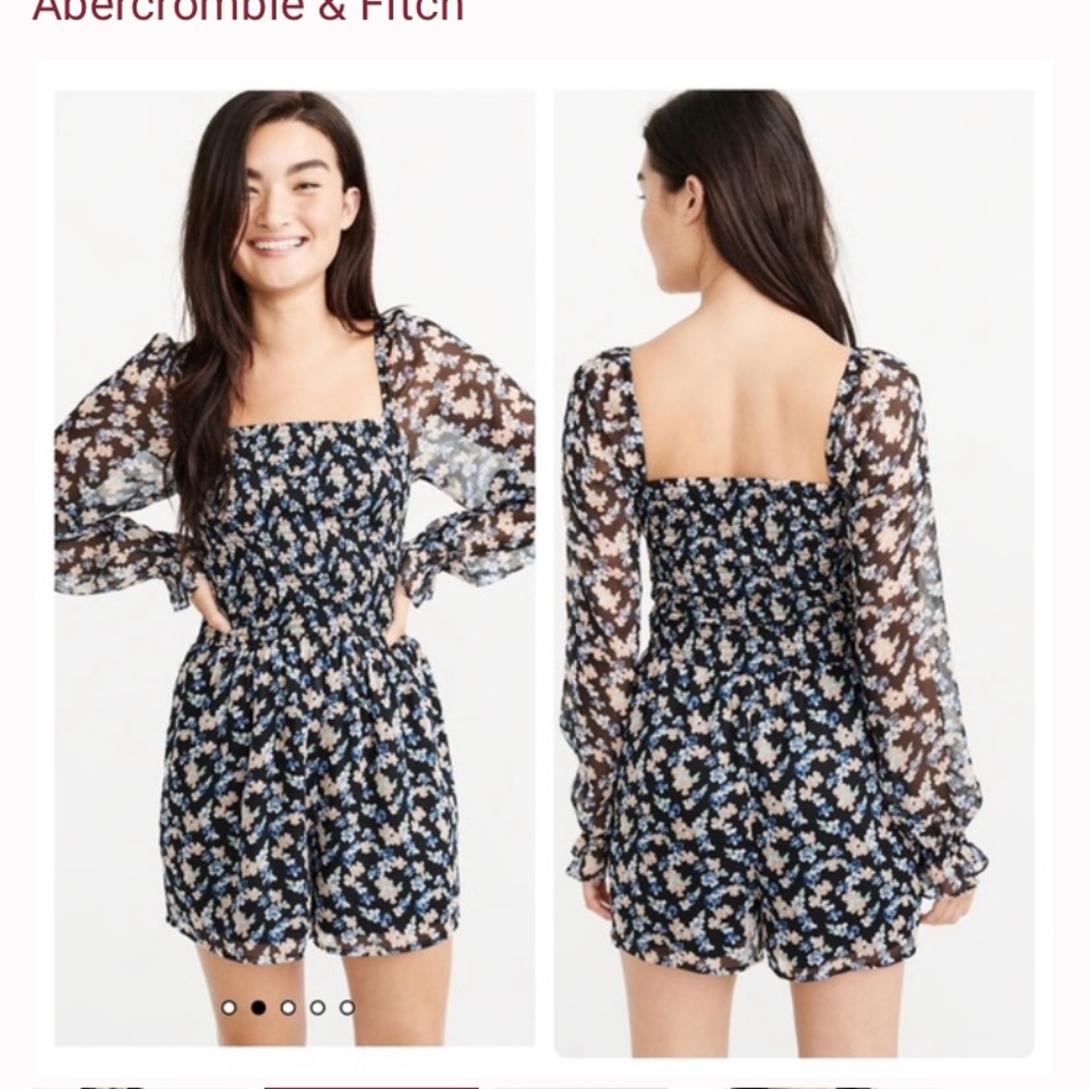 Abercrombie & Fitch Floral Romper